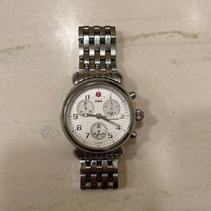 Michele silver watch . OPEN TO REASONABLE OFFERS!!